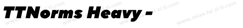 TTNorms Heavy 常规字体转换